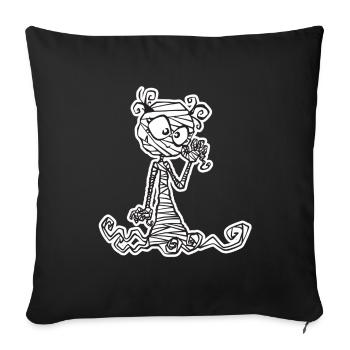 Vampir-Mumie - Sofakissenbezug 45 x 45 cm - Schwarz - Vorne