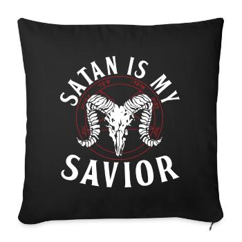 Satanistes - Housse de coussin décorative 45 x 45 cm - noir - Devant