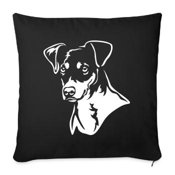 Bodeguero Andaluz Head "Black Edition" - Sofa pillowcase 17,3'' x 17,3'' (45 x 45 cm) - black - Front