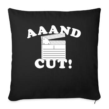 Filmmaker Movie Director Film Enthusiast - Sofa pillowcase 17,3'' x 17,3'' (45 x 45 cm) - black - Front