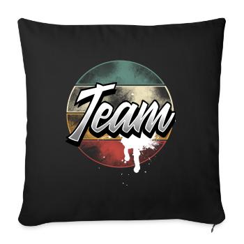 Équipe - Housse de coussin décorative 45 x 45 cm - noir - Devant