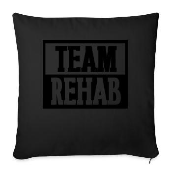 Physiotherapy Physical Therapist PT Massage Rehab - Sofa pillowcase 17,3'' x 17,3'' (45 x 45 cm) - black - Front