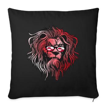 Groenland - Housse de coussin décorative 45 x 45 cm - noir - Devant