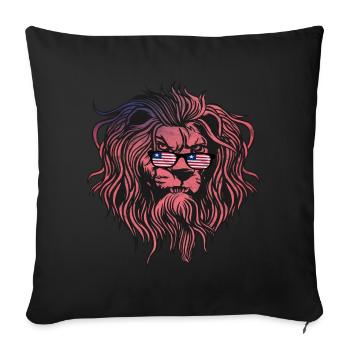 Libéria - Housse de coussin décorative 45 x 45 cm - noir - Devant