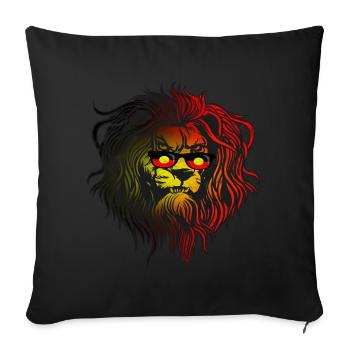 Aborigines - Sofa pillowcase 17,3'' x 17,3'' (45 x 45 cm) - black - Front