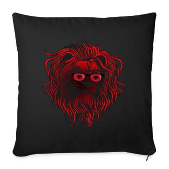 Albania - Sofa pillowcase 17,3'' x 17,3'' (45 x 45 cm) - black - Front