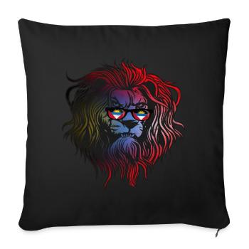 Antigua and Barbuda - Sofa pillowcase 17,3'' x 17,3'' (45 x 45 cm) - black - Front