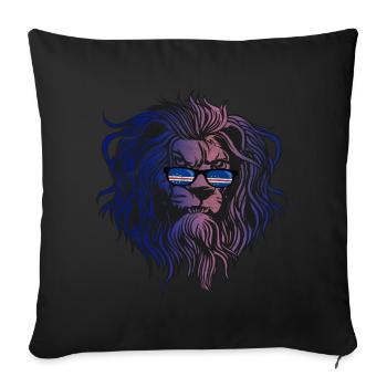 Cape Verde - Sofa pillowcase 17,3'' x 17,3'' (45 x 45 cm) - black - Front