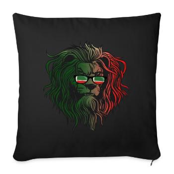 Chechnya - Sofa pillowcase 17,3'' x 17,3'' (45 x 45 cm) - black - Front