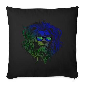 Christmas Island - Sofa pillowcase 17,3'' x 17,3'' (45 x 45 cm) - black - Front