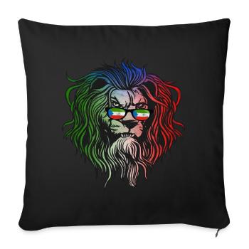 Equatorial Guinea - Sofa pillowcase 17,3'' x 17,3'' (45 x 45 cm) - black - Front