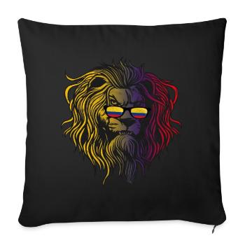 Colombia - Sofa pillowcase 17,3'' x 17,3'' (45 x 45 cm) - black - Front