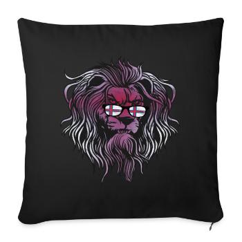 Faroe Islands - Sofa pillowcase 17,3'' x 17,3'' (45 x 45 cm) - black - Front