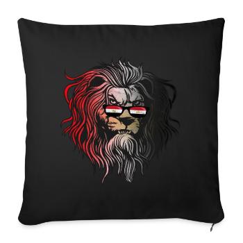 Egypt - Sofa pillowcase 17,3'' x 17,3'' (45 x 45 cm) - black - Front