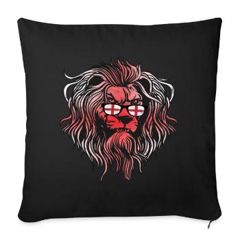 England - Sofa pillowcase 17,3'' x 17,3'' (45 x 45 cm) - black - Front