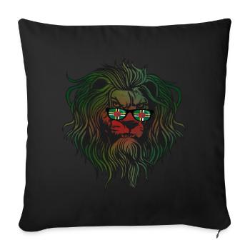 Dominique - Housse de coussin décorative 45 x 45 cm - noir - Devant