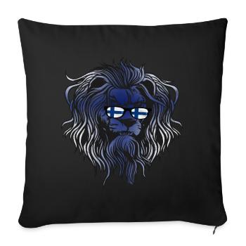 Finland - Sofa pillowcase 17,3'' x 17,3'' (45 x 45 cm) - black - Front