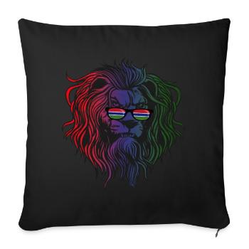 Gambie - Housse de coussin décorative 45 x 45 cm - noir - Devant