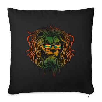 Grenade - Housse de coussin décorative 45 x 45 cm - noir - Devant