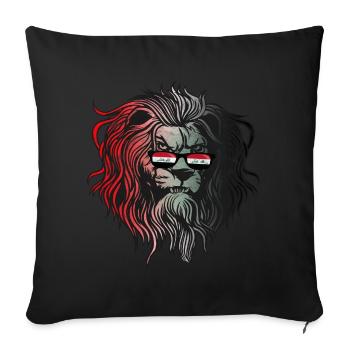 Iraq - Sofa pillowcase 17,3'' x 17,3'' (45 x 45 cm) - black - Front