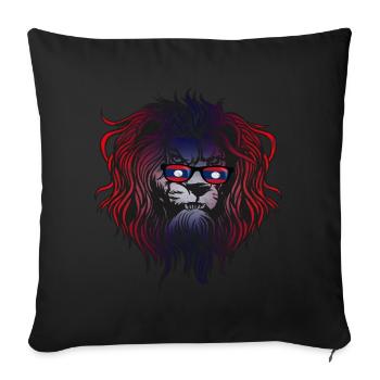 Laos - Sofa pillowcase 17,3'' x 17,3'' (45 x 45 cm) - black - Front
