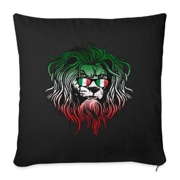 Italie - Housse de coussin décorative 45 x 45 cm - noir - Devant