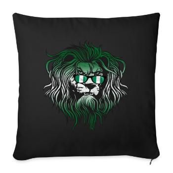 Nigéria - Housse de coussin décorative 45 x 45 cm - noir - Devant