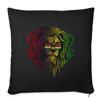 Mauritius - Sofa pillowcase 17,3'' x 17,3'' (45 x 45 cm) - black - Front