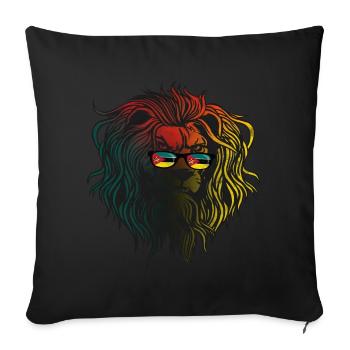 Mozambique - Sofa pillowcase 17,3'' x 17,3'' (45 x 45 cm) - black - Front