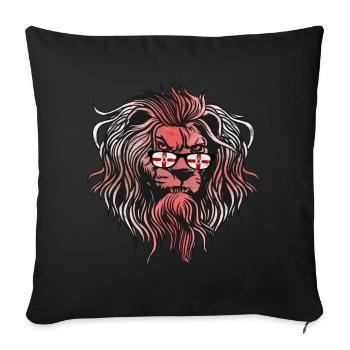 Irlande du Nord - Housse de coussin décorative 45 x 45 cm - noir - Devant