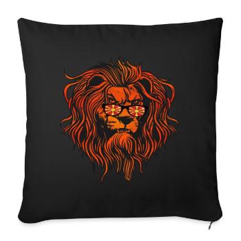 Macédoine du Nord - Housse de coussin décorative 45 x 45 cm - noir - Devant