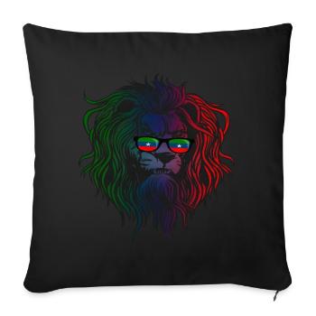 Ogaden - Housse de coussin décorative 45 x 45 cm - noir - Devant