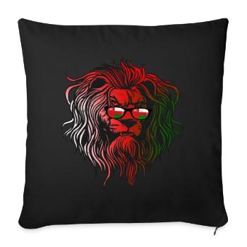 Oman - Sofakissenbezug 45 x 45 cm - Schwarz - Vorne