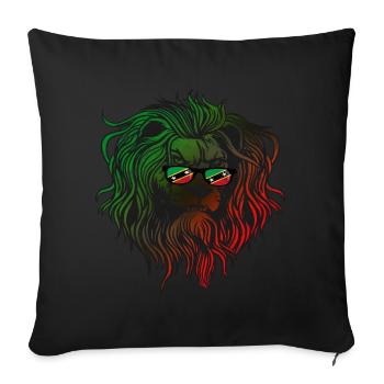 Saint Kitts and Nevis - Sofa pillowcase 17,3'' x 17,3'' (45 x 45 cm) - black - Front