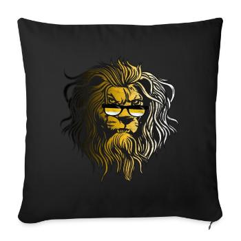 Empire russe - Housse de coussin décorative 45 x 45 cm - noir - Devant