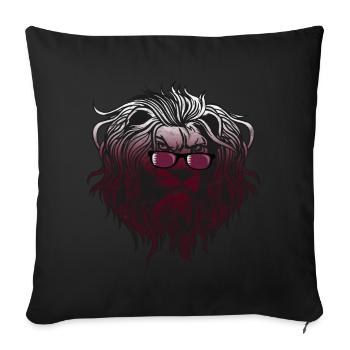 Qatar - Sofa pillowcase 17,3'' x 17,3'' (45 x 45 cm) - black - Front