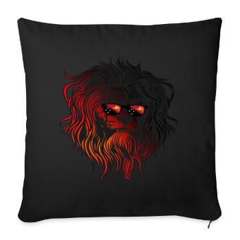 Papua New Guinea - Sofa pillowcase 17,3'' x 17,3'' (45 x 45 cm) - black - Front