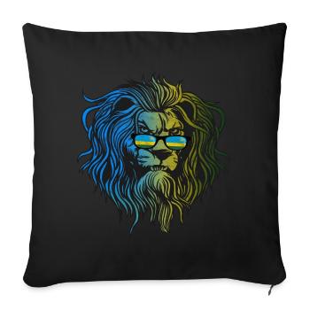 Ruanda - Sofakissenbezug 45 x 45 cm - Schwarz - Vorne