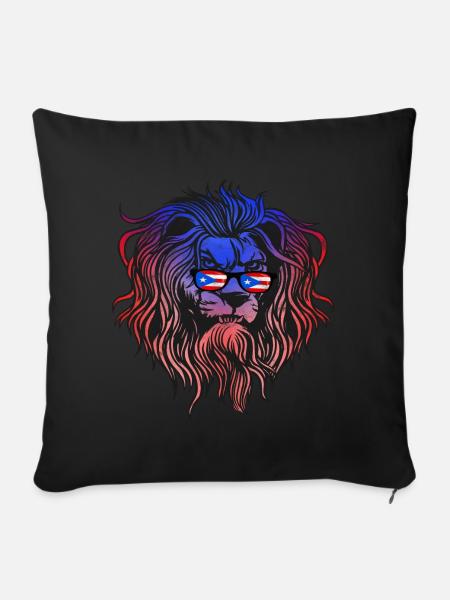 Puerto Rico - Sofakissenbezug 45 x 45 cm - Schwarz