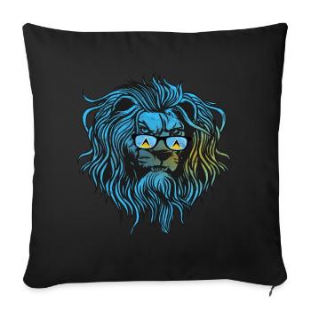 Saint Lucia - Sofa pillowcase 17,3'' x 17,3'' (45 x 45 cm) - black - Front