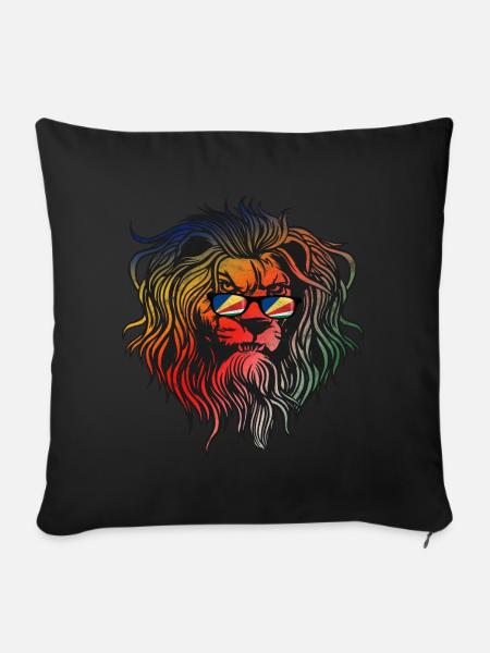 Seychellen - Sofakissenbezug 45 x 45 cm - Schwarz