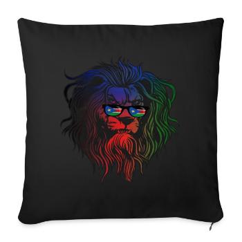 South Sudan - Sofa pillowcase 17,3'' x 17,3'' (45 x 45 cm) - black - Front