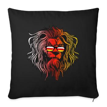 Ossétie du Sud - Housse de coussin décorative 45 x 45 cm - noir - Devant