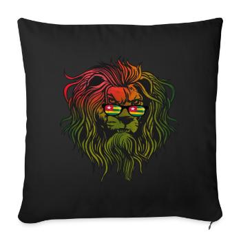 Togo - Sofa pillowcase 17,3'' x 17,3'' (45 x 45 cm) - black - Front