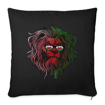 Wales - Sofa pillowcase 17,3'' x 17,3'' (45 x 45 cm) - black - Front