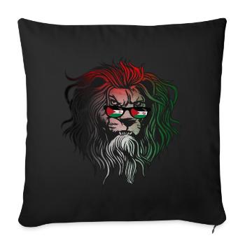 Sahara occidental - Housse de coussin décorative 45 x 45 cm - noir - Devant
