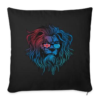 Tuvalu - Sofa pillowcase 17,3'' x 17,3'' (45 x 45 cm) - black - Front
