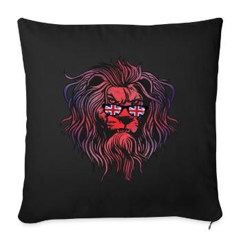 United Kingdom - Sofa pillowcase 17,3'' x 17,3'' (45 x 45 cm) - black - Front