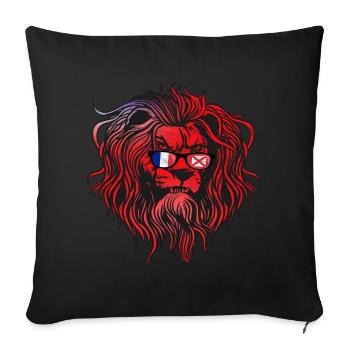 Wallis et Futuna - Housse de coussin décorative 45 x 45 cm - noir - Devant