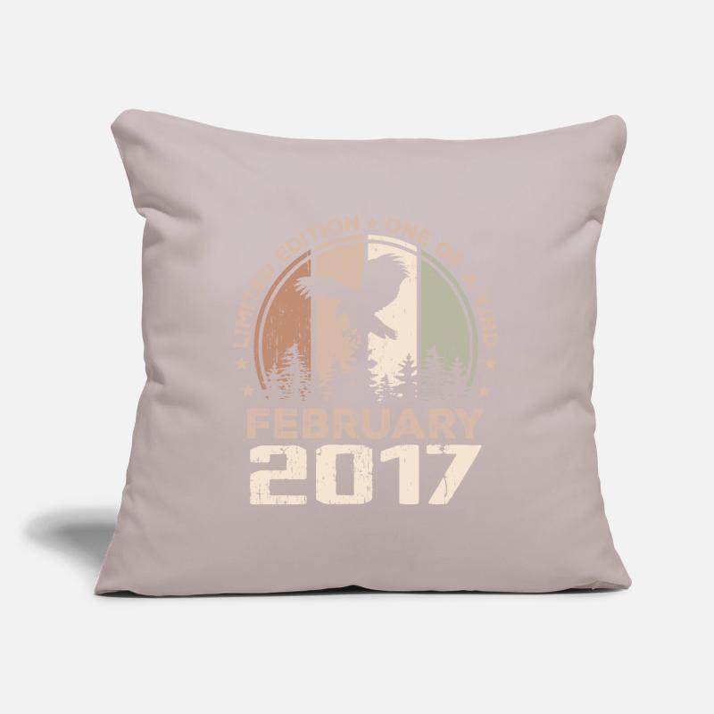 Incomparable since February 2017, 7th Anniversary Sofa pillowcase 17,3'' x 17,3'' (45 x 45 cm)